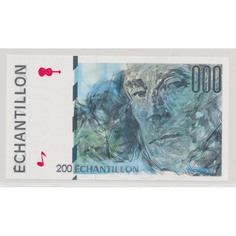 Billet 200 échantillon 