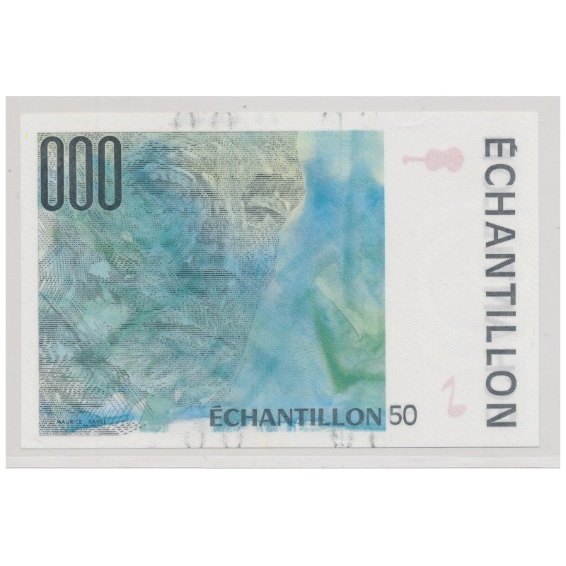Billet 50 échantillon 