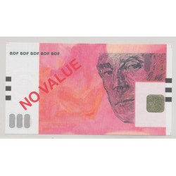 Billet - No value BDF - 3 carrés noir