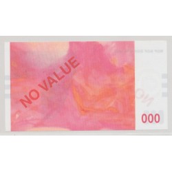 Billet - No value BDF - 3 carrés noir 2