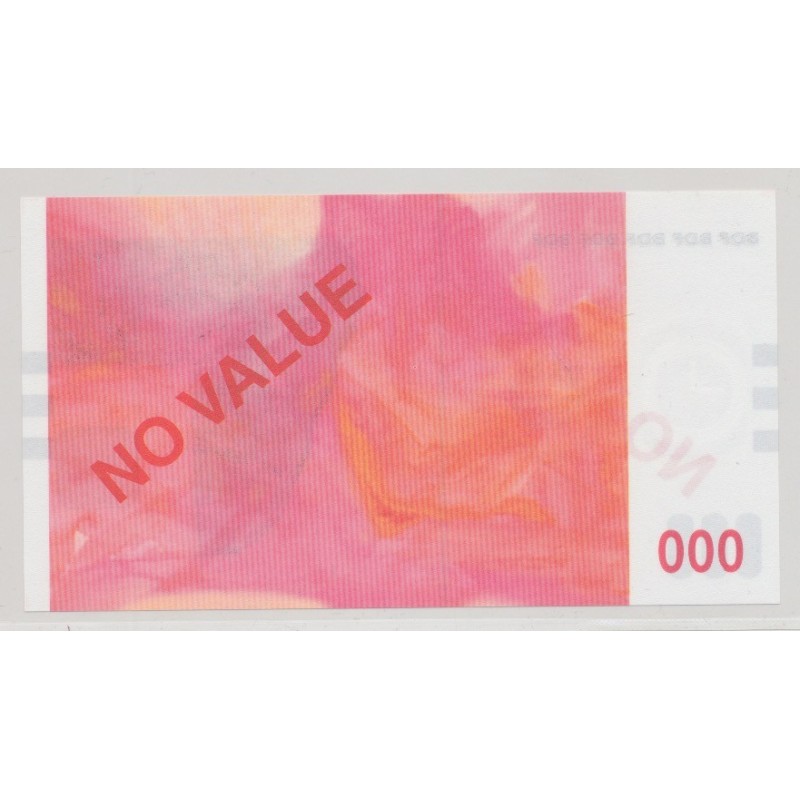 Billet - No value BDF - 3 carrés noir
