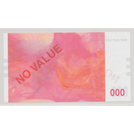 Billet - No value BDF - 3 carrés noir