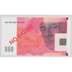 Billet - No value BDF - 2 carrés noir