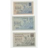 Lot 3 billets - 10/50/100 Kilos acier ordinaire 1948 - TB/TTB