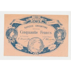 Billet 50 Francs - Banque enfantine - TTB