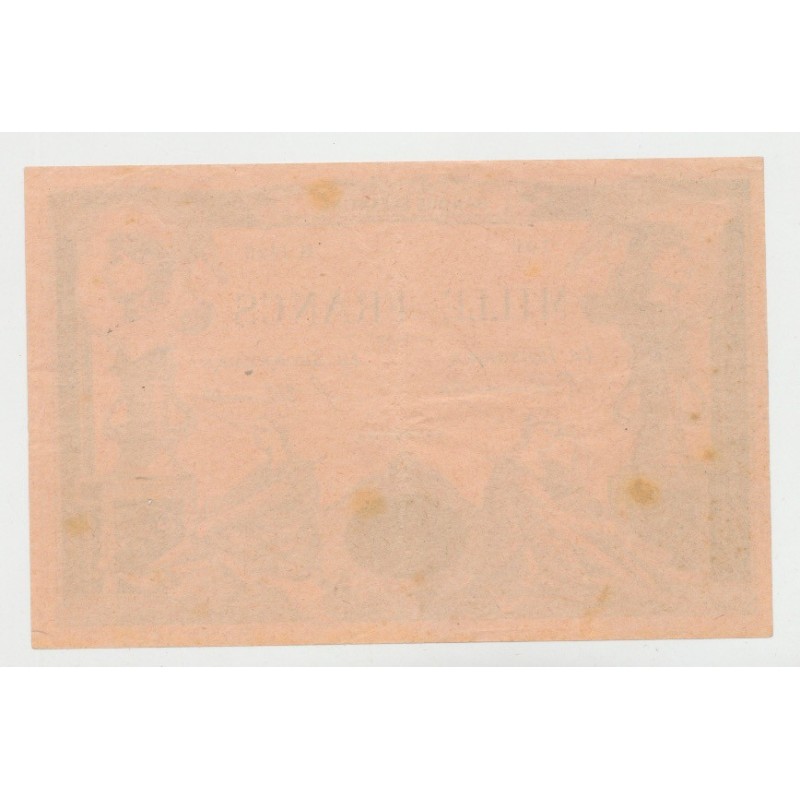 Billet 1000 Francs - Banque enfantine - TTB