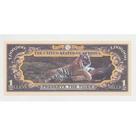 Billet Fantaisie - TIGER/TIGRE - 1 million dollar