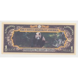 Billet Fantaisie - Préservation PANDA - 1 million dollar 2
