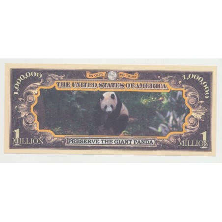 Billet Fantaisie - Préservation PANDA - 1 million dollar