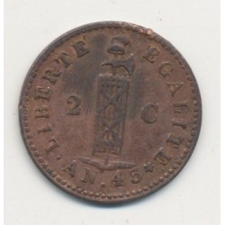 Haiti - 2 centimes - 1846