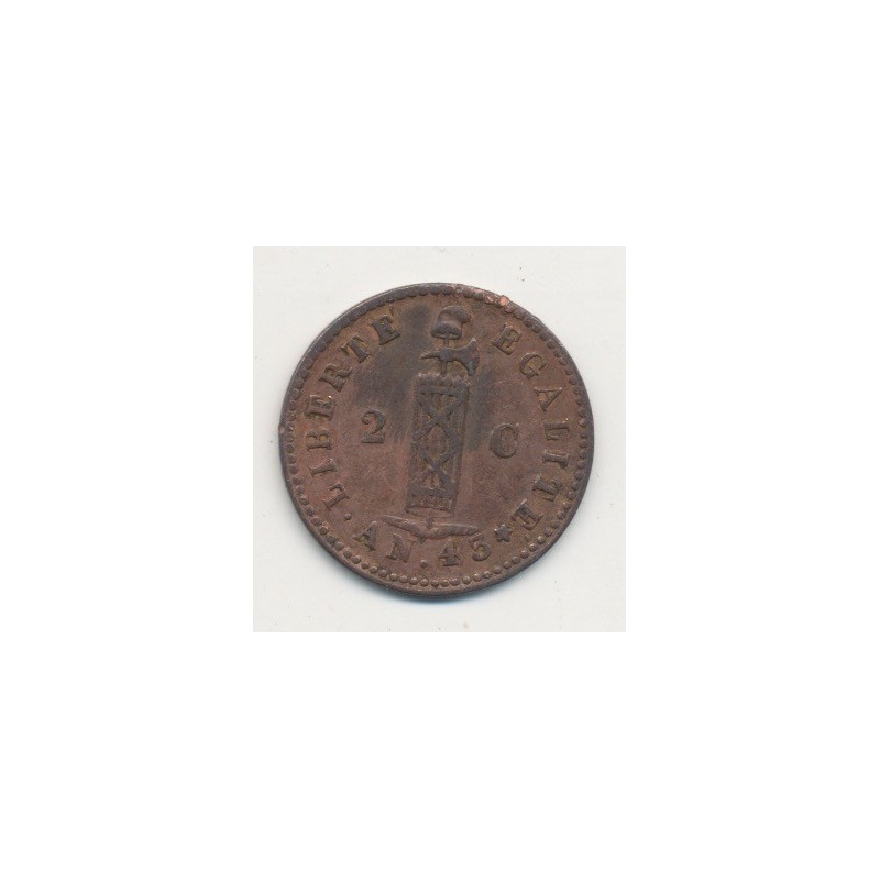 Haiti - 2 centimes - 1846
