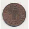 Haiti - 2 centimes - 1846