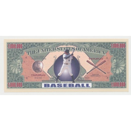 Billet Fantaisie - BASEBALL - 1 million dollar