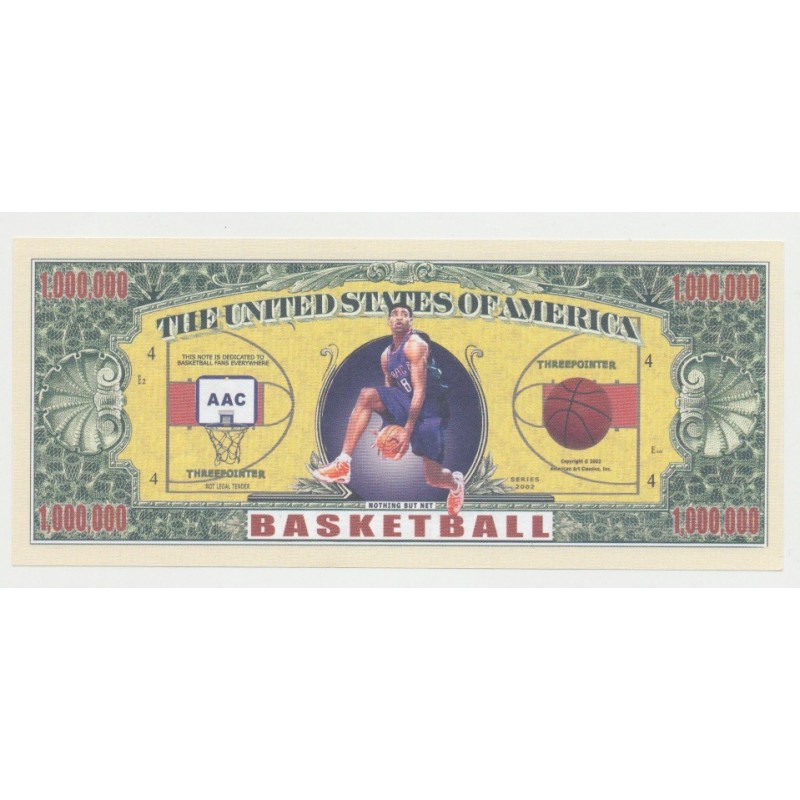 Billet Fantaisie - BASKET - 1 million dollar