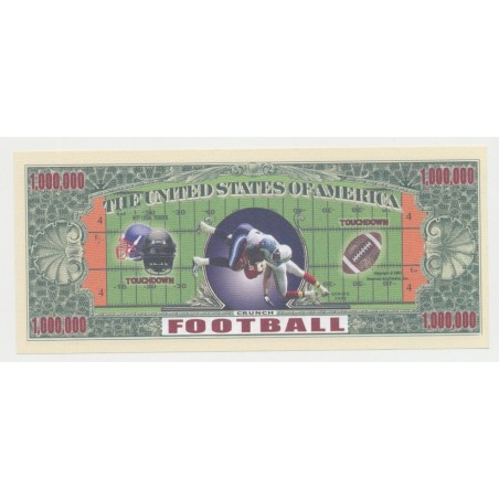 Billet Fantaisie - FOOTBALL US - 1 million dollar