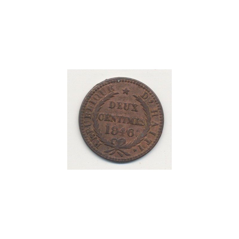 Haiti - 2 centimes - 1846