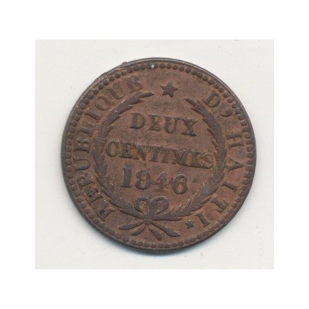 Haiti - 2 centimes - 1846