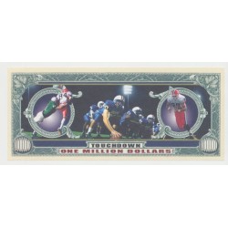 Billet Fantaisie - FOOTBALL US - 1 million dollar 2