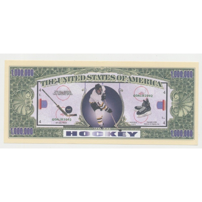 Billet Fantaisie - HOCKEY - 1 million dollar