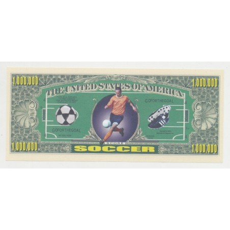 Billet Fantaisie - FOOTBALL - 1 million dollar