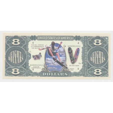 Billet Fantaisie - SKATEBOARD - 8 dollars