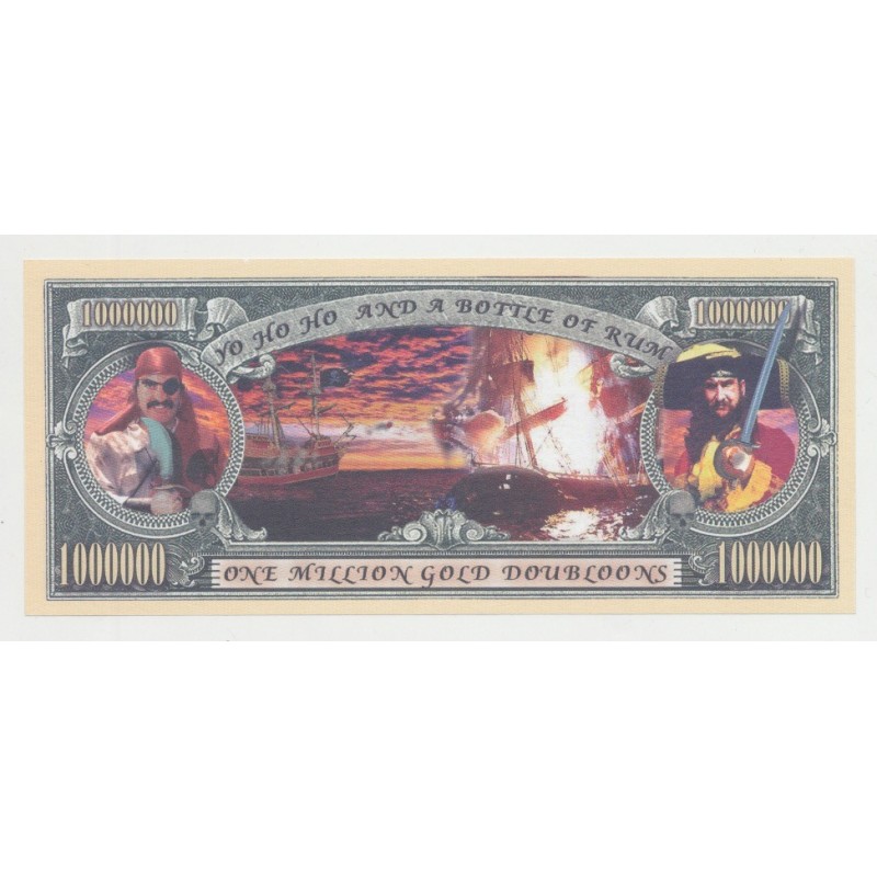 Billet Fantaisie - PIRATES - 1 million dollar