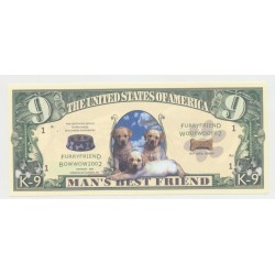 Billet Fantaisie - DOGS/CHIENS - 9 Dollars