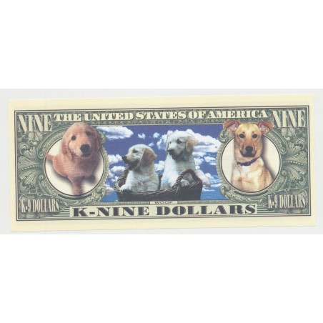 Billet Fantaisie - DOGS/CHIENS - 9 Dollars