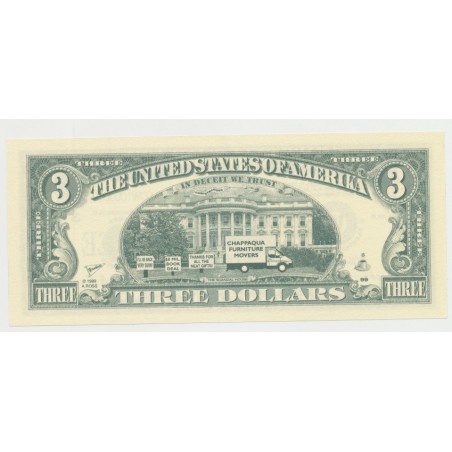 Billet Fantaisie - Hillary Clinton - 3 dollars
