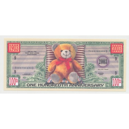 Billet Fantaisie - TEDDY BEAR - 2003