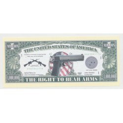Billet Fantaisie - SECOND AMENDEMENT US - 1 million dollar