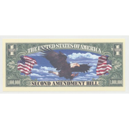 Billet Fantaisie - SECOND AMENDEMENT US - 1 million dollar