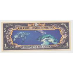 Billet Fantaisie - TORTUE - 1 million dollar 2