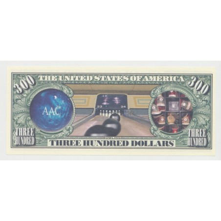 Billet Fantaisie - BOWLING - 300 DOLLARS