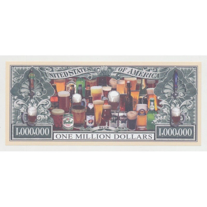 Billet Fantaisie - BEER/BIERES - 1 million dollar