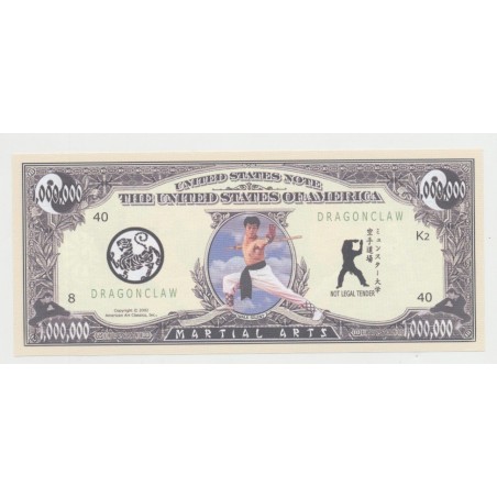 Billet Fantaisie - ART MARTIAL - 1 million dollar