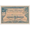 Billet publicitaire - 5 Francs la maison chez maurice