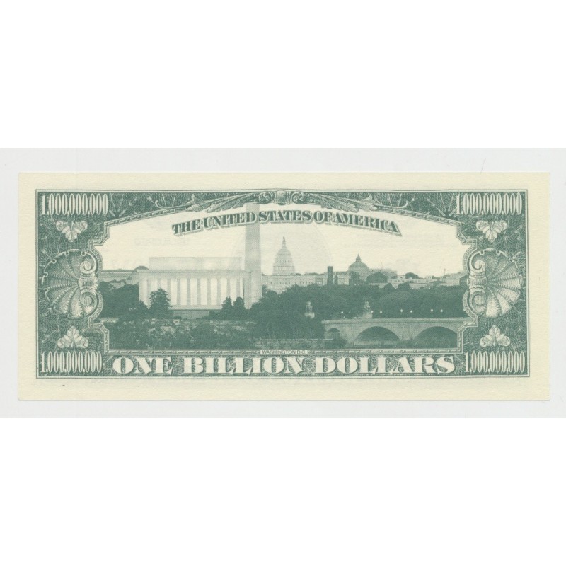 Billet Fantaisie - Statue de la liberté - 1 Billion dollar