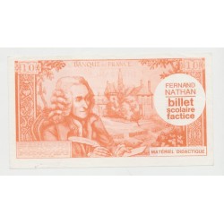 Billet publicitaire - 10 Francs Voltaire - Fernand Nathan 2