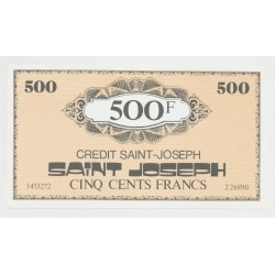 Billet publicitaire - 500 Francs Crédit st joseph