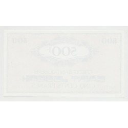 Billet publicitaire - 500 Francs Crédit st joseph 2