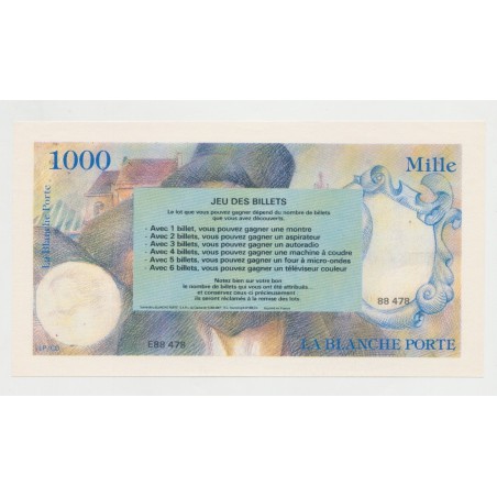 Billet publicitaire - 1000 la blanche porte