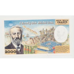 Billet publicitaire - 2000 Francs François Beauval 2