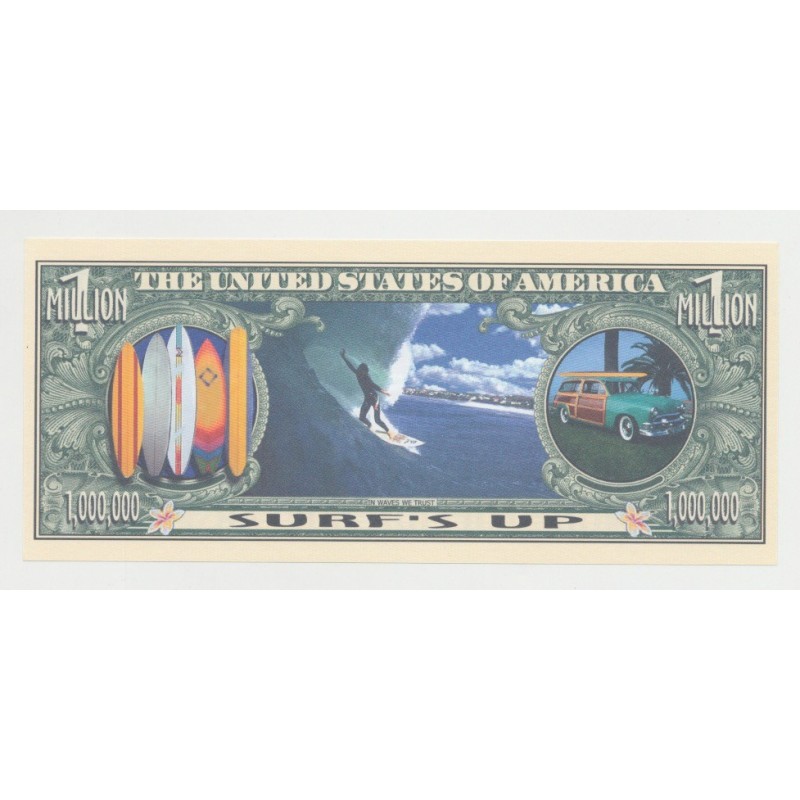 Billet Fantaisie - SURFIN - 1 million dollar