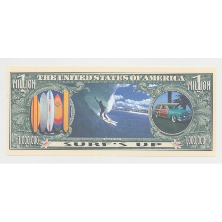 Billet Fantaisie - SURFIN - 1 million dollar