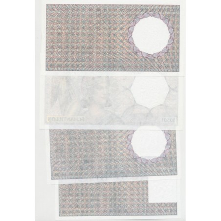 Série 4 Billets échantillons
