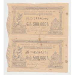 Billet Loterie - Lot 2 - Union centrale des arts décoratifs - Billet 1 Franc