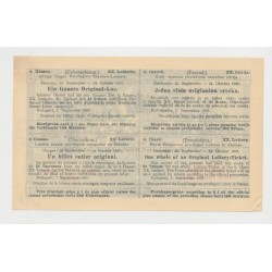 Billet Loterie Royale Hongroise 1907 - avec lettre et enveloppe 2