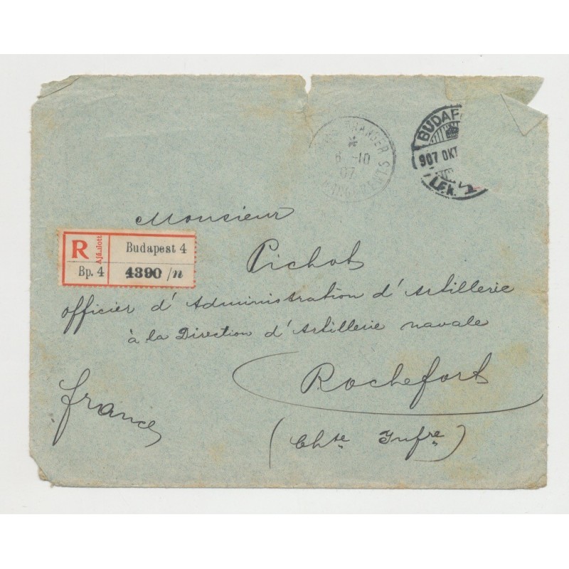 Billet Loterie Royale Hongroise 1907 - avec lettre et enveloppe