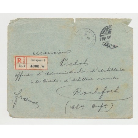 Billet Loterie Royale Hongroise 1907 - avec lettre et enveloppe